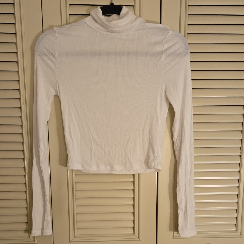 Sunday Best White Long Sleeve Turtleneck